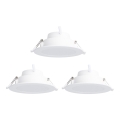Aigostar - SET 3x LED RGBW Zatemnitvena vgradna svetilka MESH LED/9W/230V 2700K-6500K pr. 14,5cm
