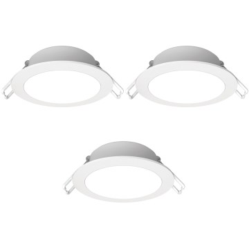 Aigostar - SET 3x LED vgradna stropna svetilka za kopalnico LED/4,8W/230V IP65 bela