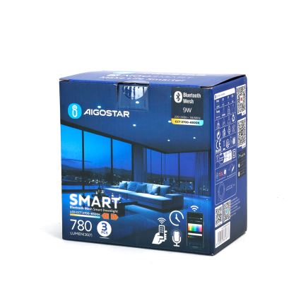 Aigostar - SET 3x LED Zatemnitvena vgradna svetilka MESH LED/9W/230V 2700K-6500K pr. 14,5 cm