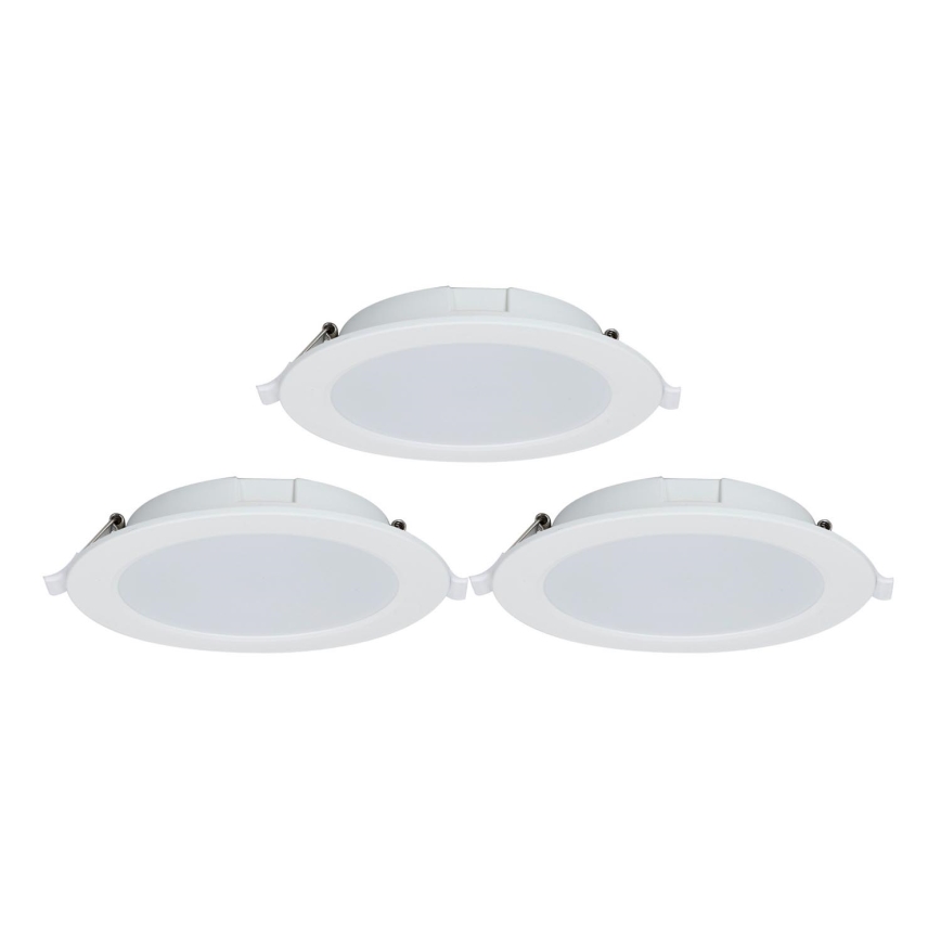 Aigostar - SET 3x LED Zatemnitvena vgradna svetilka MESH LED/15W/230V 2700K-6500K pr. 17cm