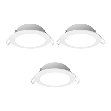 Aigostar - SET 3x LED Zunanja vgradna svetilka LED/4,8W/230V 3000K IP65 bela