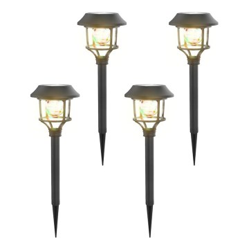 Aigostar - SET 4x LED RGB Solarna svetilka LED/0,2W/2V IP44