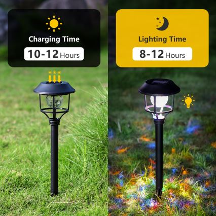 Aigostar - SET 4x LED RGB Solarna svetilka LED/0,2W/2V IP44