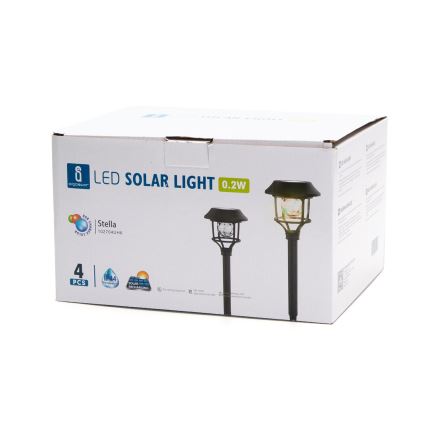 Aigostar - SET 4x LED RGB Solarna svetilka LED/0,2W/2V IP44