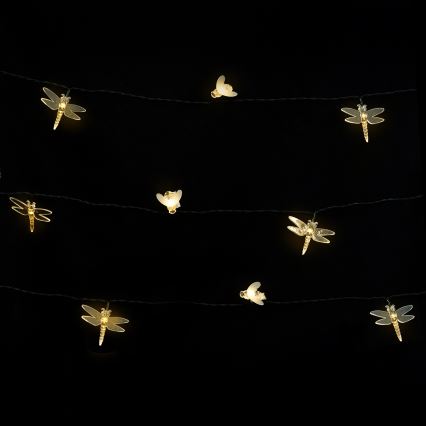 Aigostar - LED solarni dekorativni niz 50xLED/8 funkcij 10 m 800 mAh IP65 topla bela