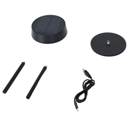 Aigostar - LED solarna svetilka LED/2,4W/5V IP44 1800 mAh