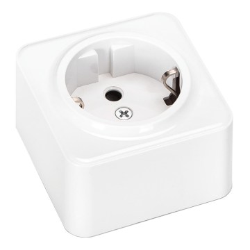 Aigostar - Stenska hišna vtičnica SCHUKO 250V bela