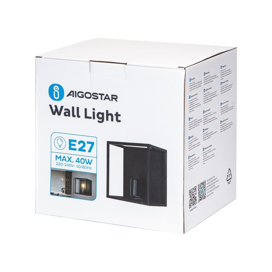 Aigostar - Stenska svetilka 1xE27/40W/230V