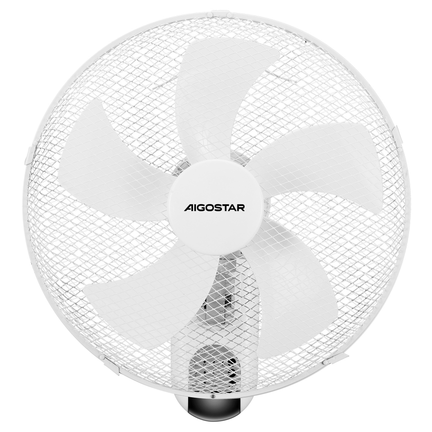 Aigostar -  Stenski ventilator 45W/230V bela + Daljinski upravljalnik