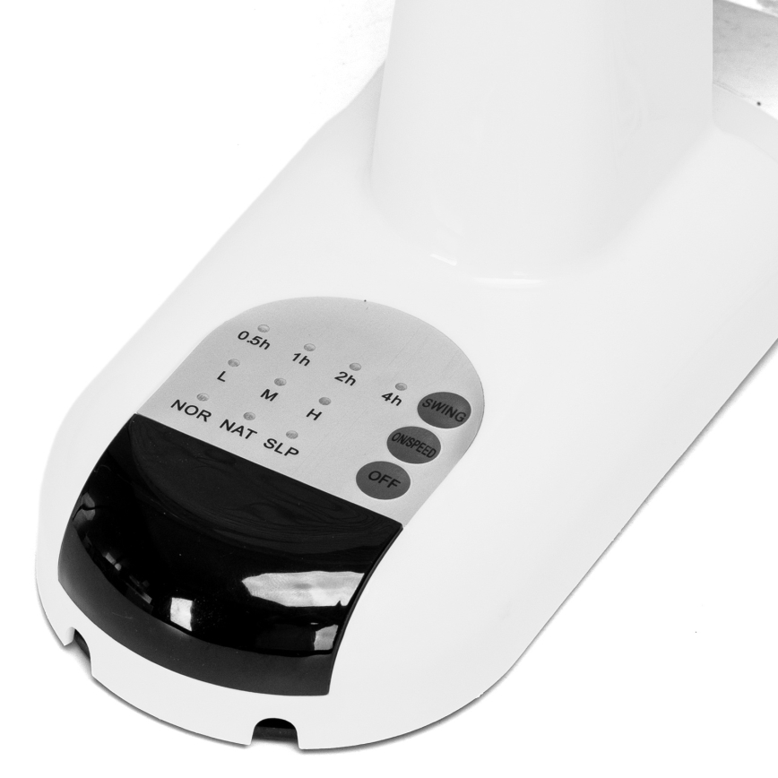 Aigostar -  Stenski ventilator 45W/230V bela + Daljinski upravljalnik