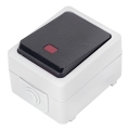 Aigostar - Stikalo z enim gumbom IP54