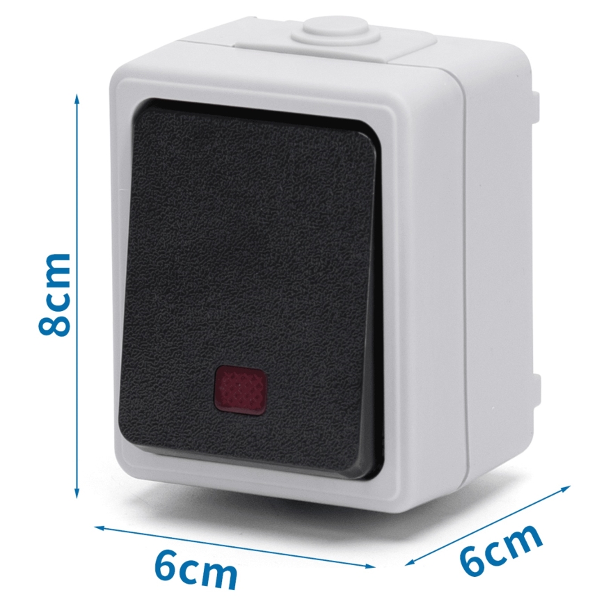 Aigostar - Stikalo z eno tipko IP54