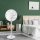 Aigostar - Stojalni ventilator 45W/230V 110 cm bel