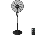 Aigostar - Stojalni ventilator 55W/230V 130 cm črne barve + daljinski upravljalnik