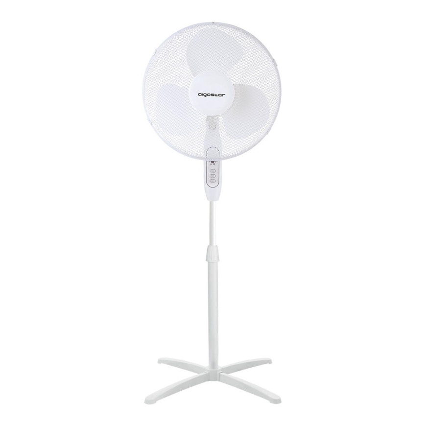 Aigostar - Stoječi ventilator 40W/230V 120 cm bela