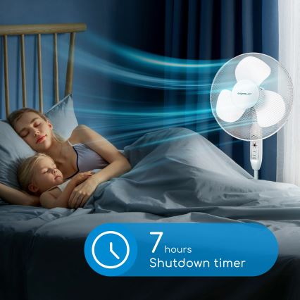 Aigostar - Stoječi ventilator 40W/230V 120 cm bela