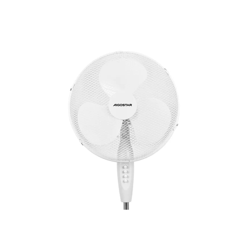 Aigostar - Stoječi ventilator 40W/230V bela