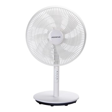 Aigostar - Stoječi ventilator 45W/230V 110 cm bela