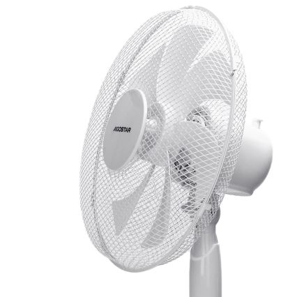 Aigostar - Stoječi ventilator 50W/230V 120 cm bela