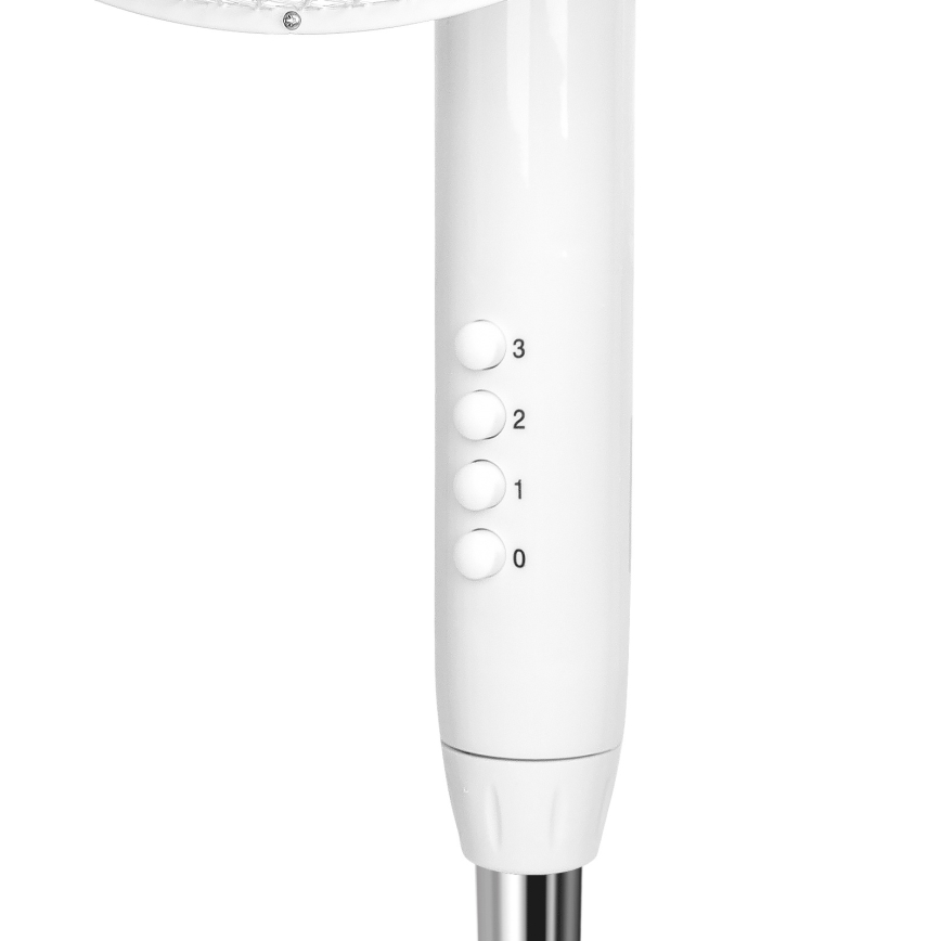 Aigostar - Stoječi ventilator 50W/230V 120 cm bela