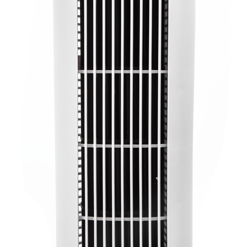 Aigostar - Stoječi ventilator 50W/230V bela + Daljinski upravljalnik
