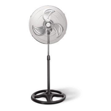 Aigostar - Stoječi ventilator 50W/230V sijajni krom/črna