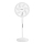 Aigostar - Stoječi ventilator 60W/230V bela