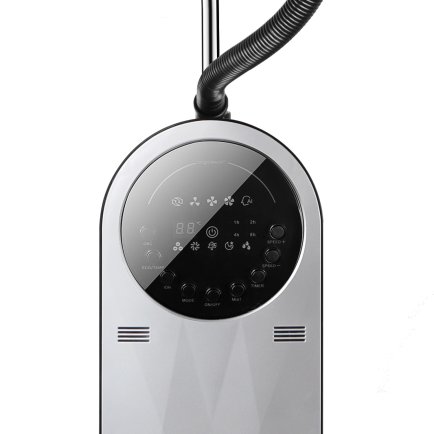 Aigostar - Stoječi ventilator z učinkom megle MIST 95W/230V + Daljinski upravljalnik