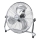 Aigostar - Stojni ventilator 100W/230V premer 54 cm sijajni krom