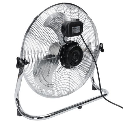 Aigostar - Stojni ventilator 100W/230V premer 54 cm sijajni krom
