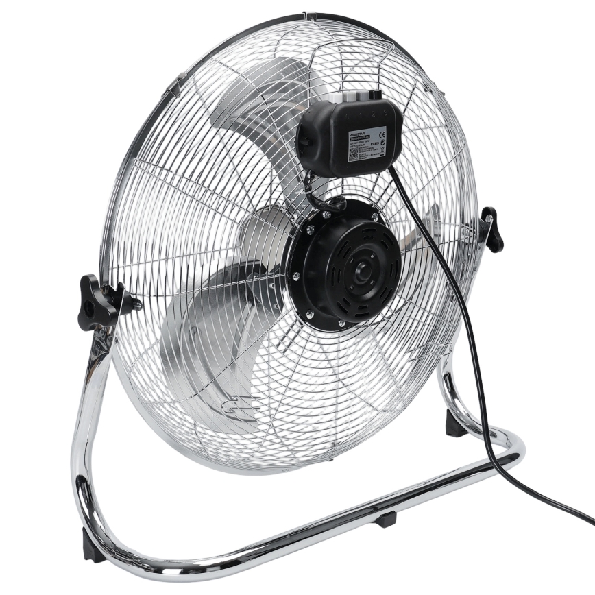 Aigostar - Stojni ventilator 100W/230V premer 54 cm sijajni krom