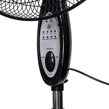 Aigostar - stojni ventilator 60 W/230 V, 130 cm, črn, z daljinskim upravljalnikom