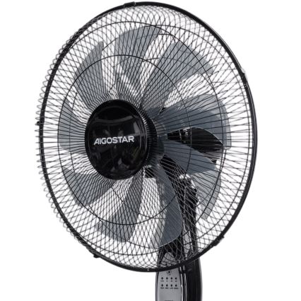 Aigostar - stojni ventilator 60 W/230 V, 130 cm, črn, z daljinskim upravljalnikom
