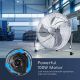 Aigostar - Talni ventilator 100W/230V 51 cm krom