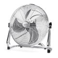 Aigostar - Talni ventilator 100W/230V sijajni krom