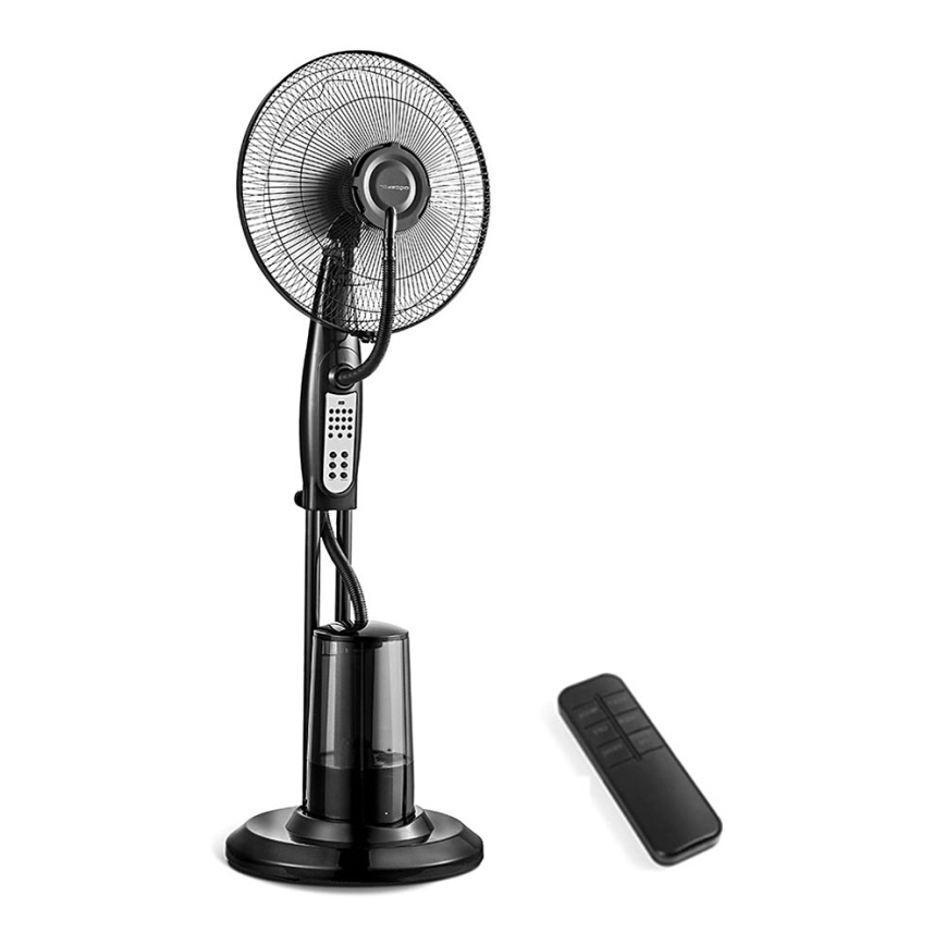 Aigostar - Talni ventilator z vodnim pršenjem 75W/230V + Daljinski upravljalnik