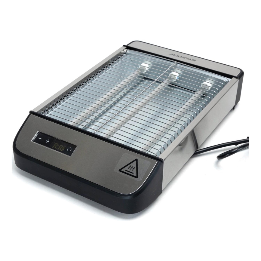 Aigostar - Toaster 840-1000W/230V mat krom