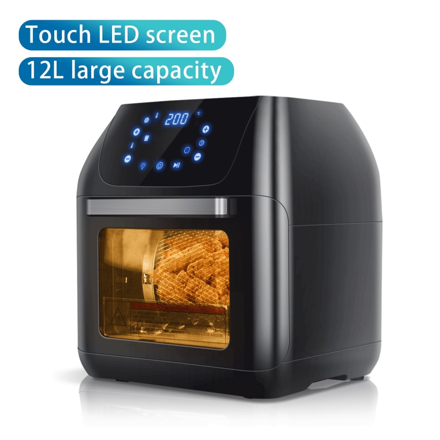 Aigostar - Toplozračna pečica 1400W/230V 12l črna