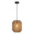 Aigostar - Viseča svetilka na vrvici, 1xE27/60W/230V, bež, Ø 23 cm