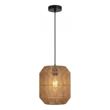 Aigostar - Viseča svetilka na vrvici, 1xE27/60W/230V, bež, Ø 23 cm