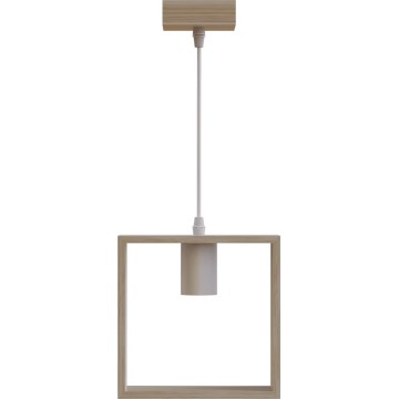 Aigostar - Viseči lestenec na vrvici 1xE27/60W/230V bež