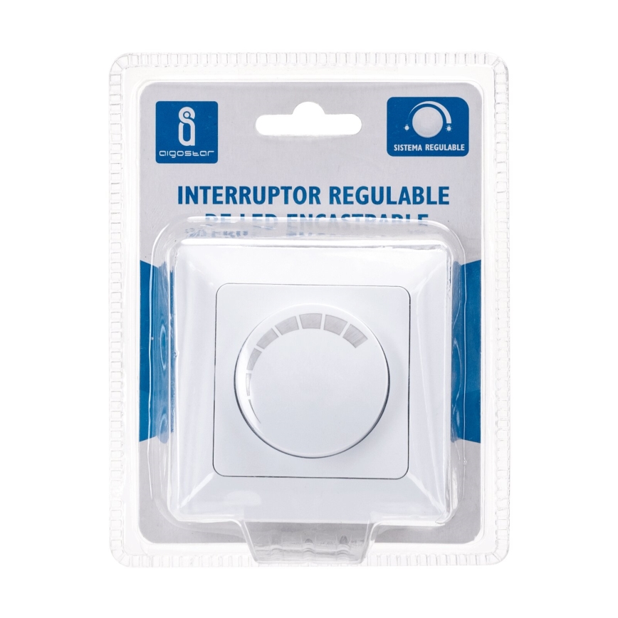 Aigostar - Vrtljiv regulator svetlobe 110W/230V bela