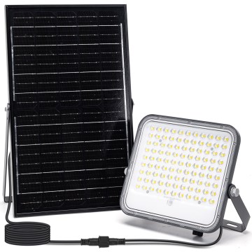 Aigostar - zatemljiv LED solarni reflektor LED/150W/3,4V 3000/4000/6500K IP66 12000 mAh + daljinski upravljalnik