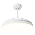 Aigostar - zatemljiv LED stropni ventilator LED/50W/230V 2700-6500K, premer 106 cm, bel + daljinski upravljalnik