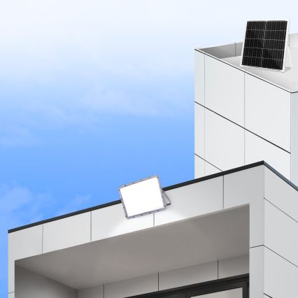 Aigostar - zatemnjevalni solarni LED reflektor LED/200W/3,2V IP65 20000 mAh + daljinski upravljalnik