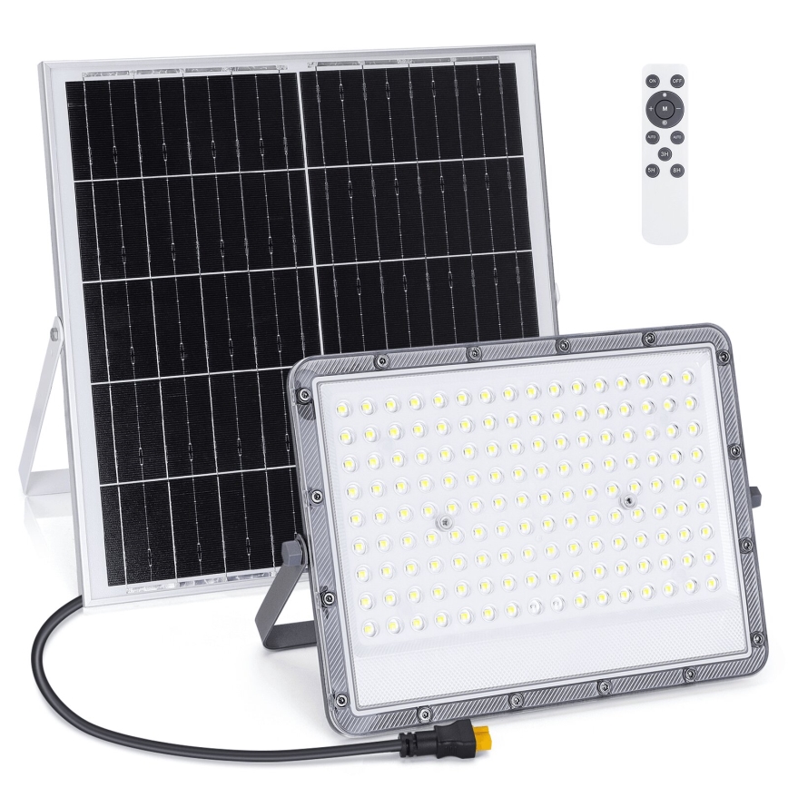 Aigostar - zatemnjevalni solarni LED reflektor LED/200W/3,2V IP65 20000 mAh + daljinski upravljalnik