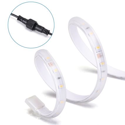Aigostar - Zatemljiv sončni LED trak LED/20W/3,2V 20 m 6500K IP65 + daljinski upravljalnik