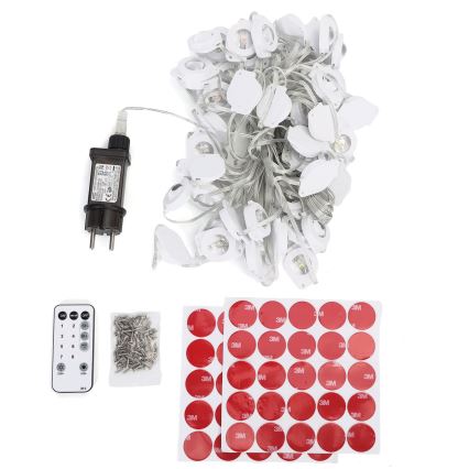 Aigostar - LED zatemljiv zunanji božični niz 50xLED/8 funkcij 20m IP44 večbarven + daljinski upravljalnik
