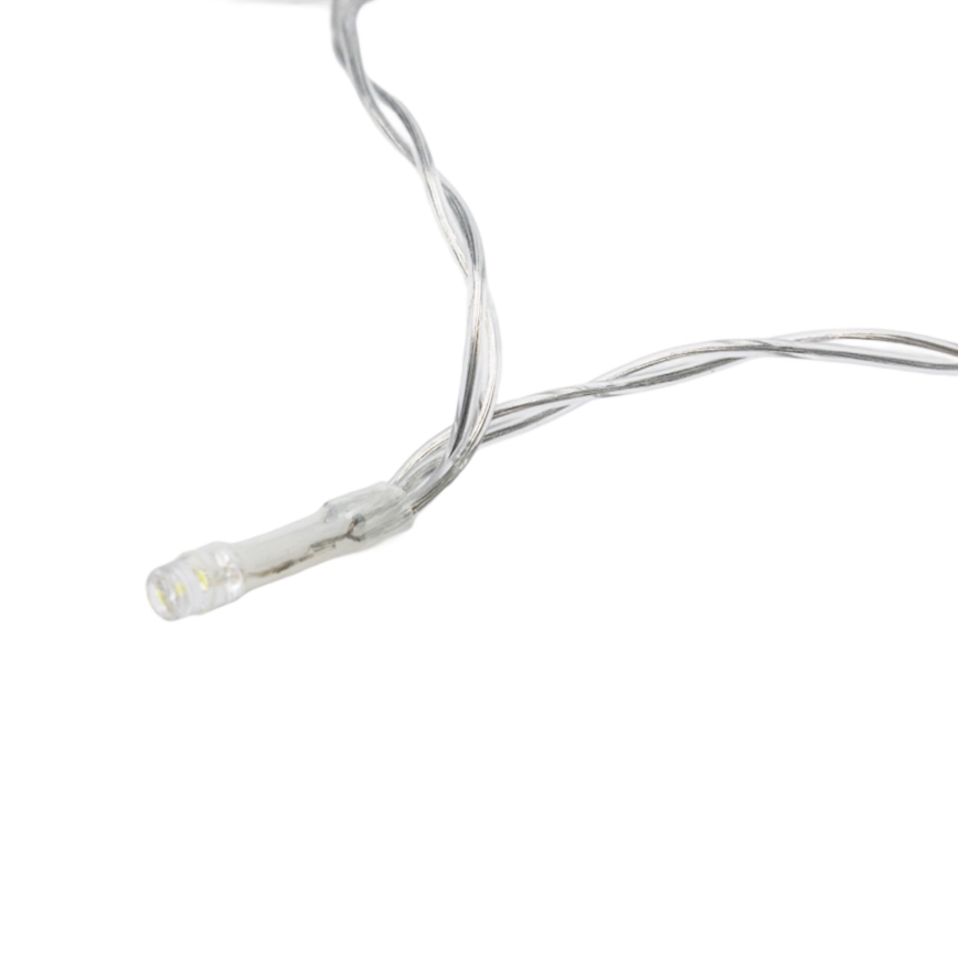 Aigostar - Zatemljiv zunanji božični LED niz s senzorjem gibanja 100xLED/3xAA 12m topla bela + daljinski upravljalnik