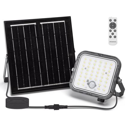 Aigostar - LED zatemnljiv sončni reflektor s senzorjem LED/80W/3,4V 6500K IP66 4000 mAh + z daljinskim upravljalnikom